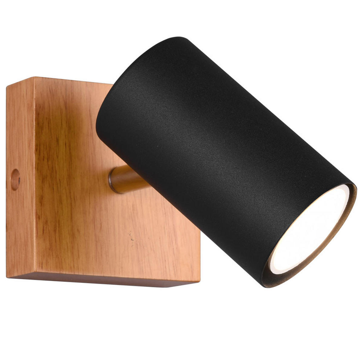 LED WANDLEUCHTE Marley Holz Schwarz - Schwarz, Holz (9/16/12cm)