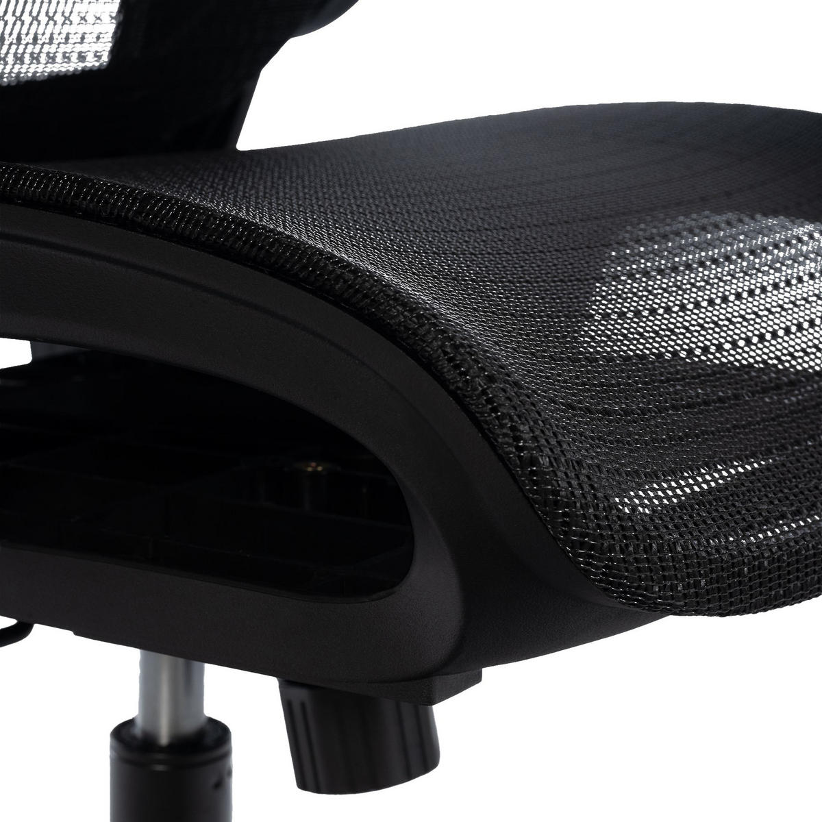 BÜROSTUHL Koven schwarz - Schwarz, Kunststoff/Metall (65/128/65cm) - TPFLiving