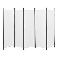 SICHTSCHUTZ Huesca - Weiß, Textil/Metall (250/2cm) - [en.casa]