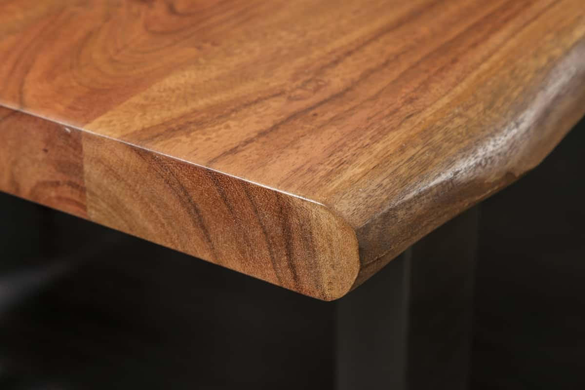 ESSTISCH MAMMUT NATURE Akazie 160cm - Silberfarben/Braun, Holz/Metall (90/160/75cm) - riess-ambiente
