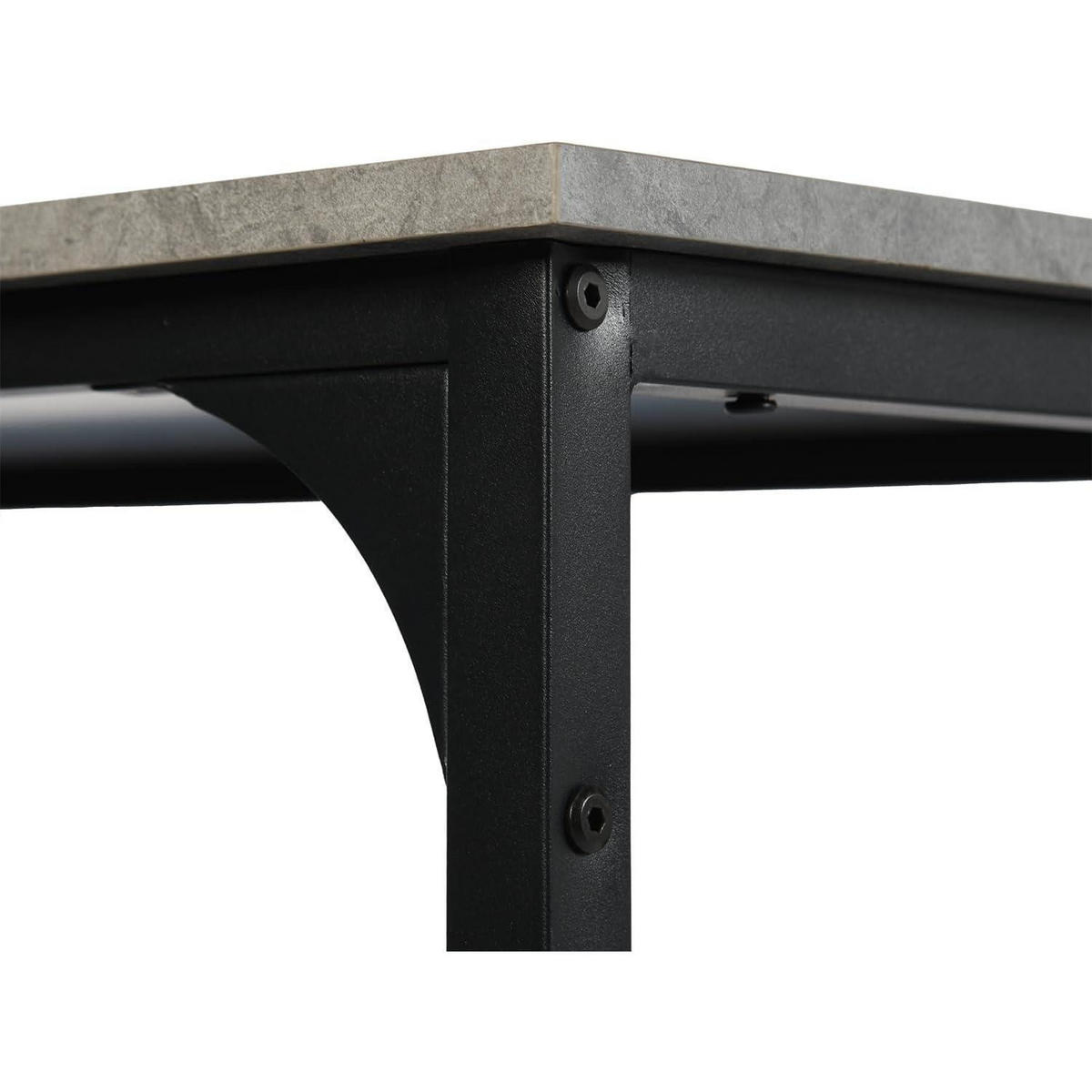 BARTISCH-SET mit 4 Hockern, Industriestil, Grau - Grau, Holzwerkstoff (50/90/100cm)