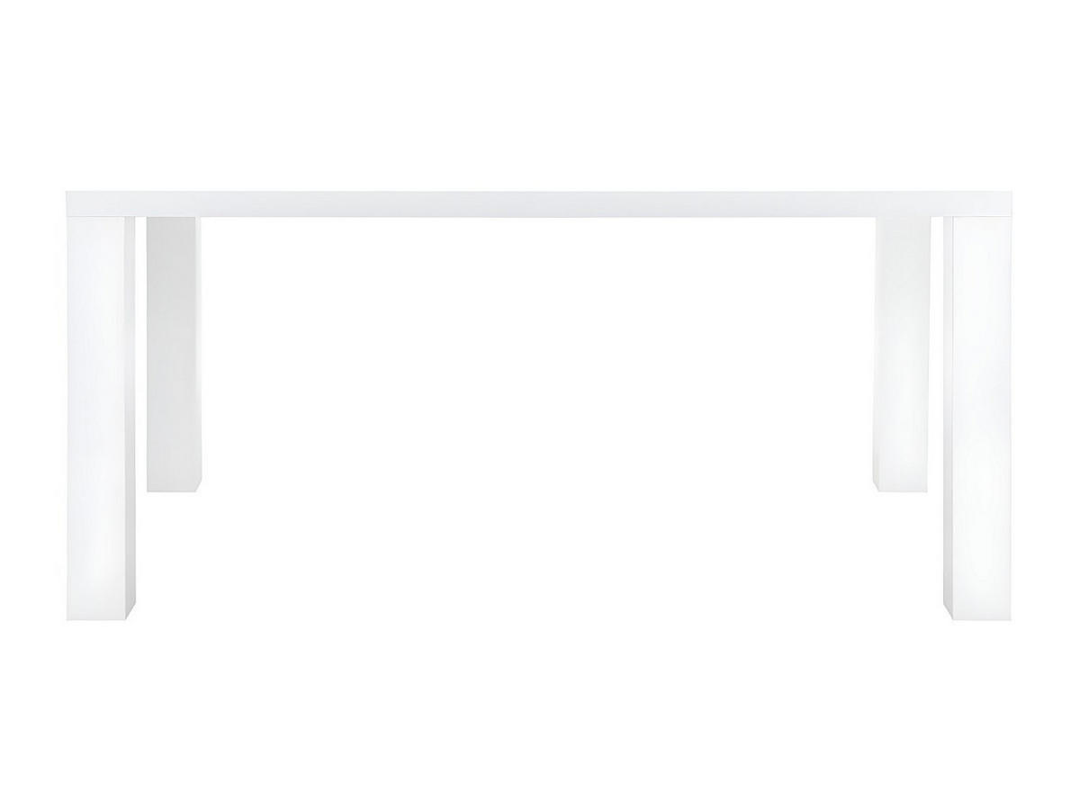 ESSTISCH für 6 Personen - MDF lackiert - Weiß - MONICA - Weiß, Holz (90/160/75cm) - Vente-Unique