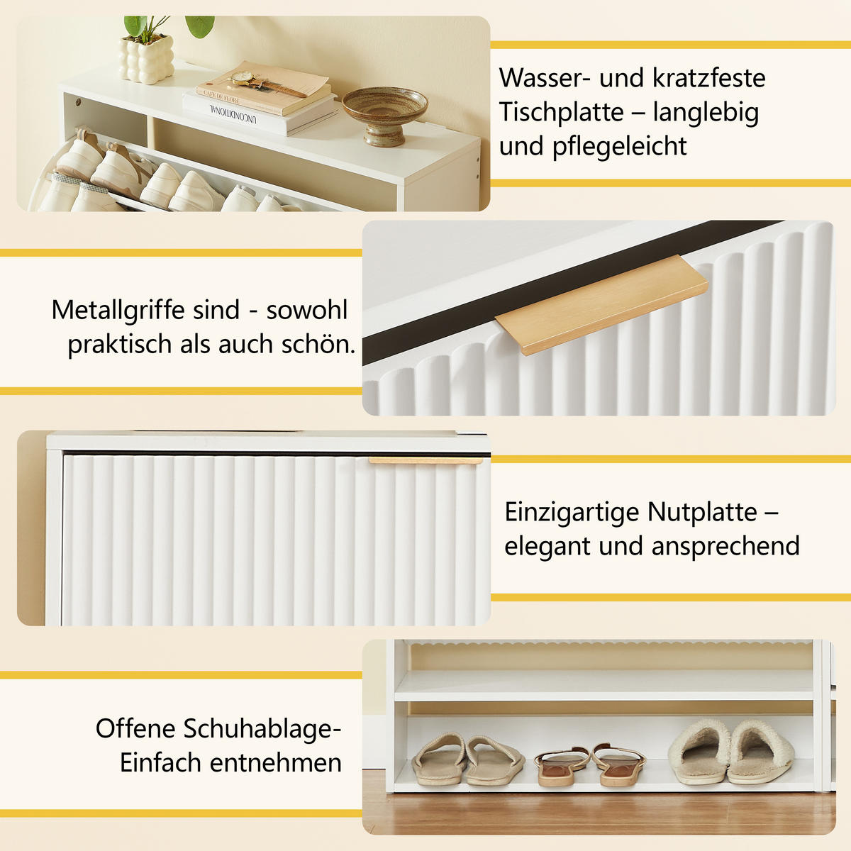 SCHUHSCHRANK Weiß 80/24/102 cm - Weiß, Holzwerkstoff (80/102/24cm) - PANGIVO