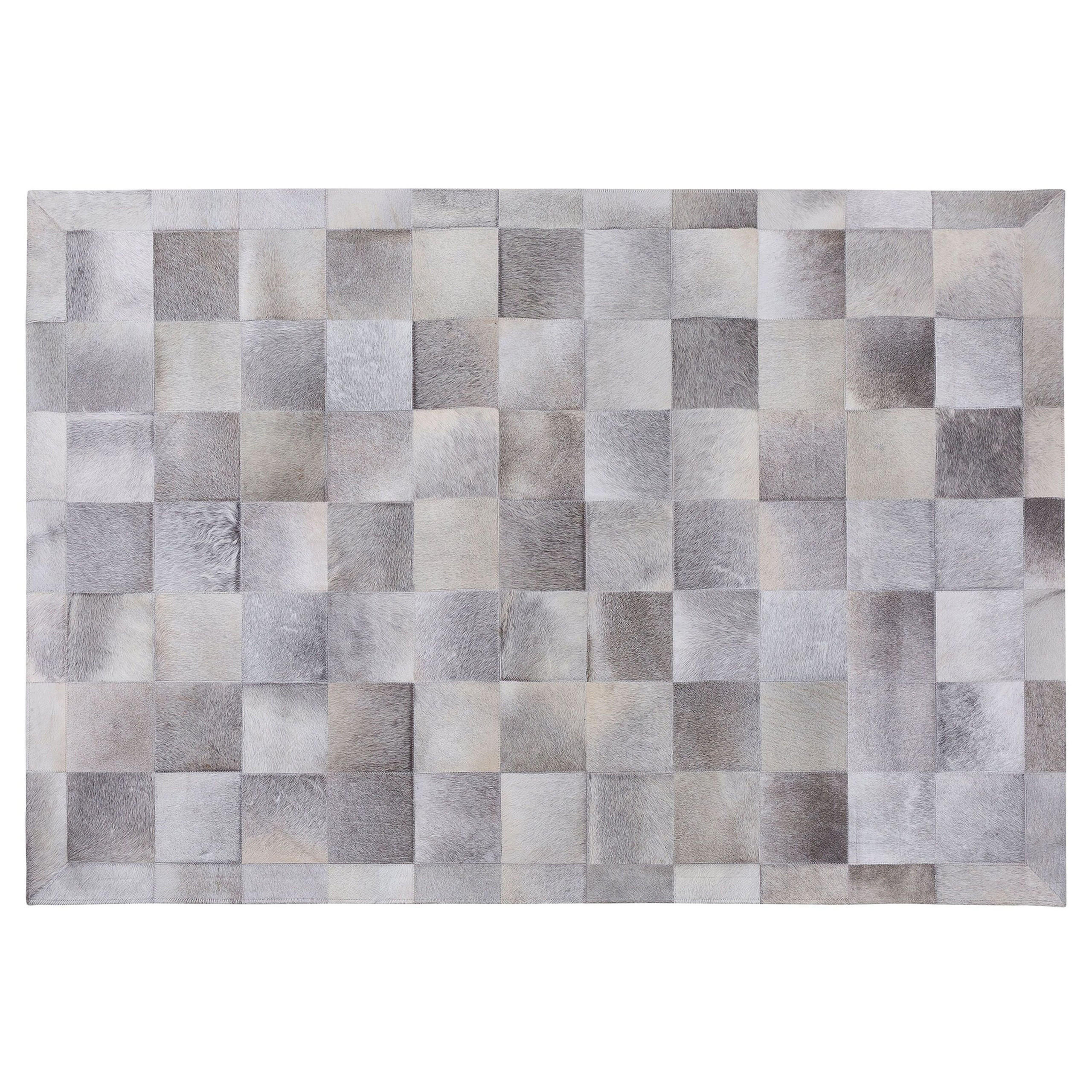 KURZFLOR-TEPPICH Alacam 200/140 cm - Grau, Fell (140/200cm) - Beliani