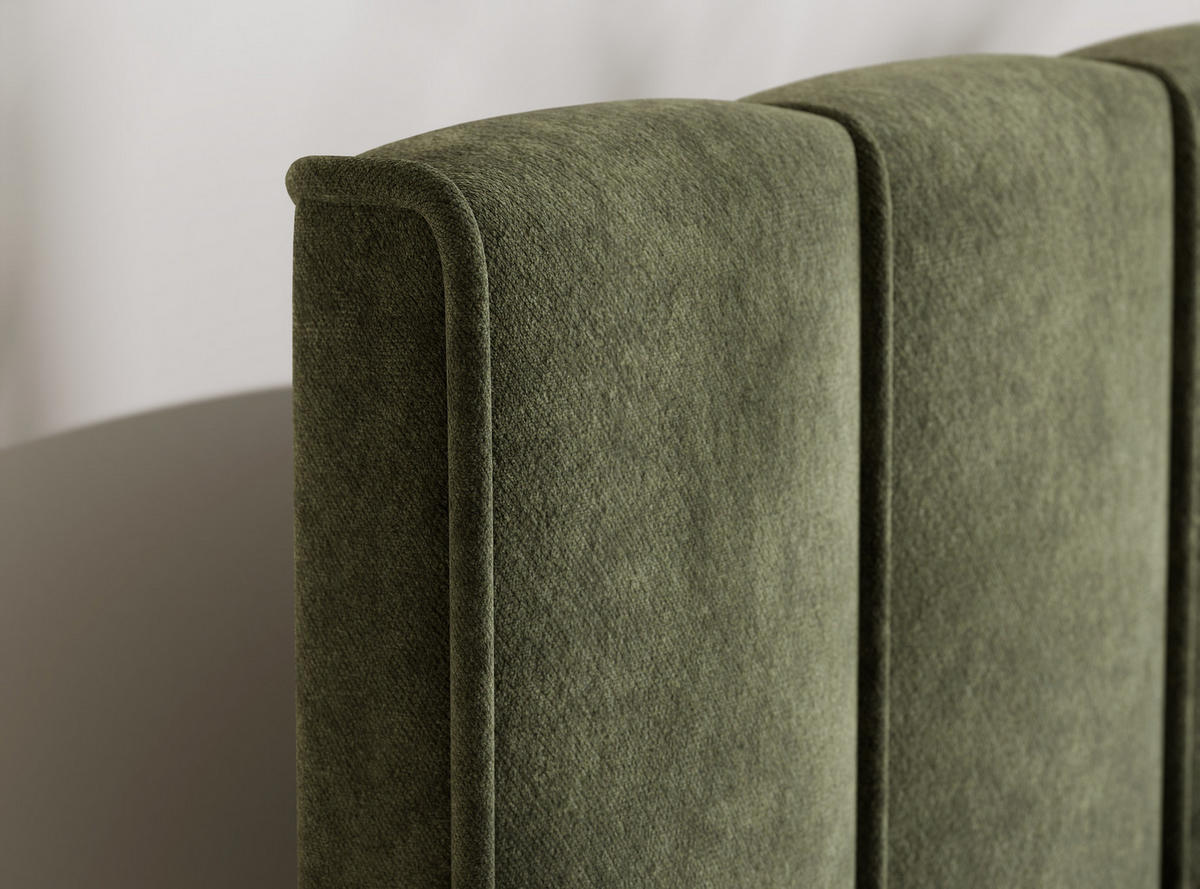 BOXBETT Moretti 180/200 cm, in Grün, Bettkasten, Matratze, Topper - Schwarz/Grün, Holz/Holzwerkstoff (180/200cm) - Maison de Reve