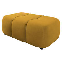 POLSTERHOCKER Furyn - Gelb/Schwarz, Holzwerkstoff/Kunststoff (93/38/62cm) - MIRJAN24