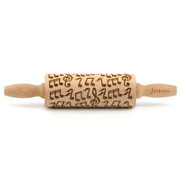 TEIGROLLE Musik, junior, 23 cm, Buchenholz - Braun, Holz (23cm) - Folkroll