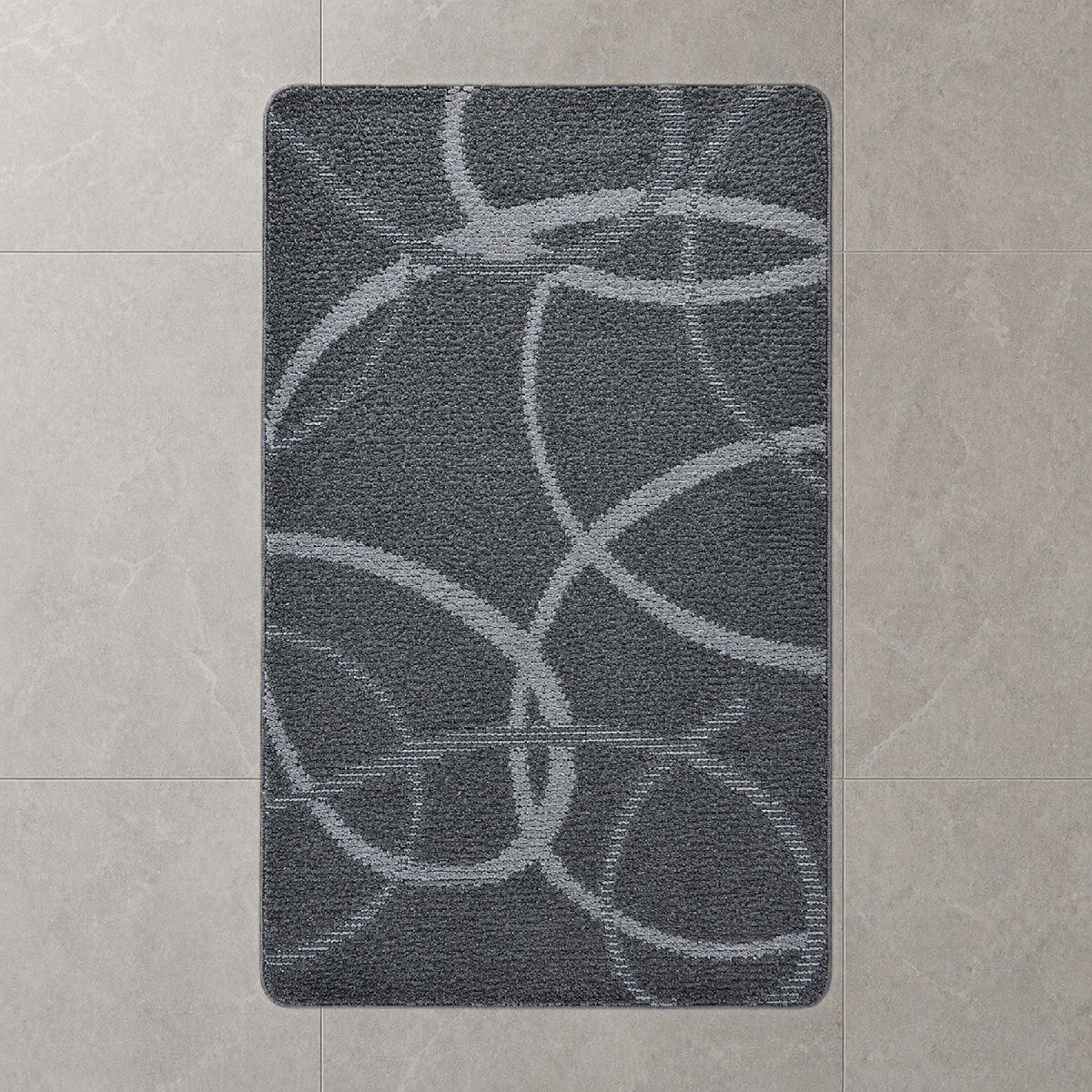 BADEMATTE 80/200cm GRAU - Grau, Textil (80/200cm) - ROLFNERS