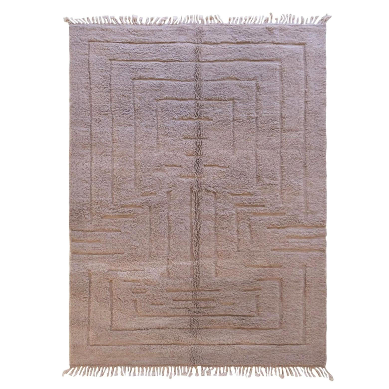 BERBERTEPPICH Design Struktur 242x 342 cm - Braun, Naturmaterialien (242/342cm) - AFK Living