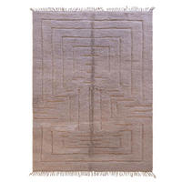 BERBERTEPPICH Design Struktur 242x 342 cm - Braun, Naturmaterialien (242/342cm) - AFK Living