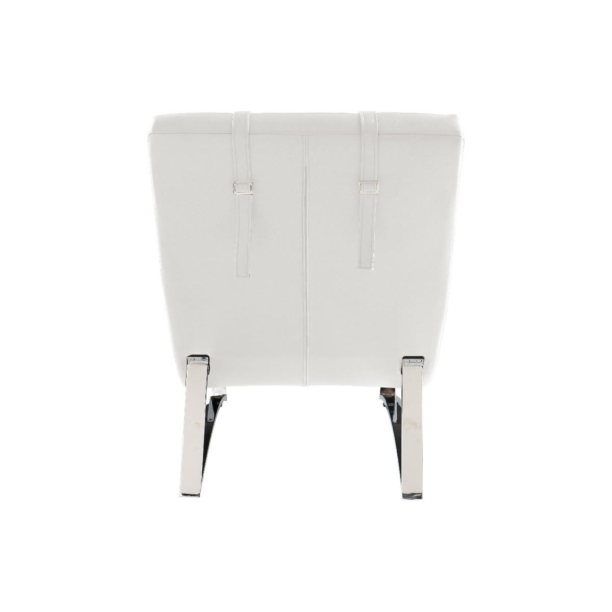 LIEGESTUHL Weiß MONACO - Weiß, Textil (64/89/170cm) - Miliboo