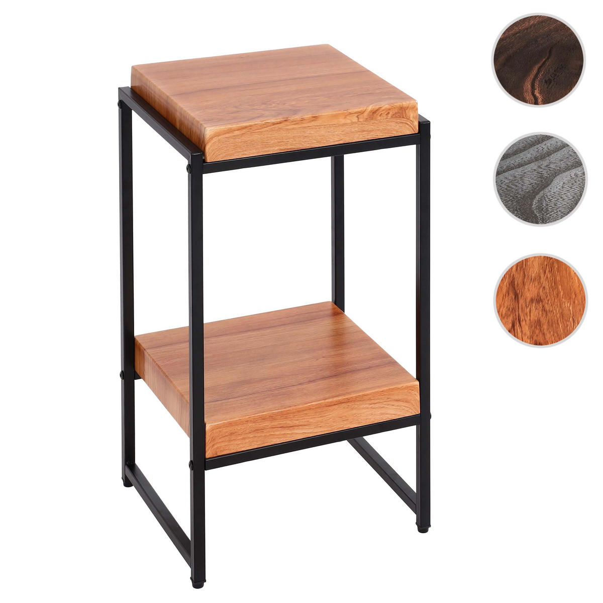 BLUMENTISCH quadratisch Braun - Braun, Holzwerkstoff (32/30/61cm) - MCW