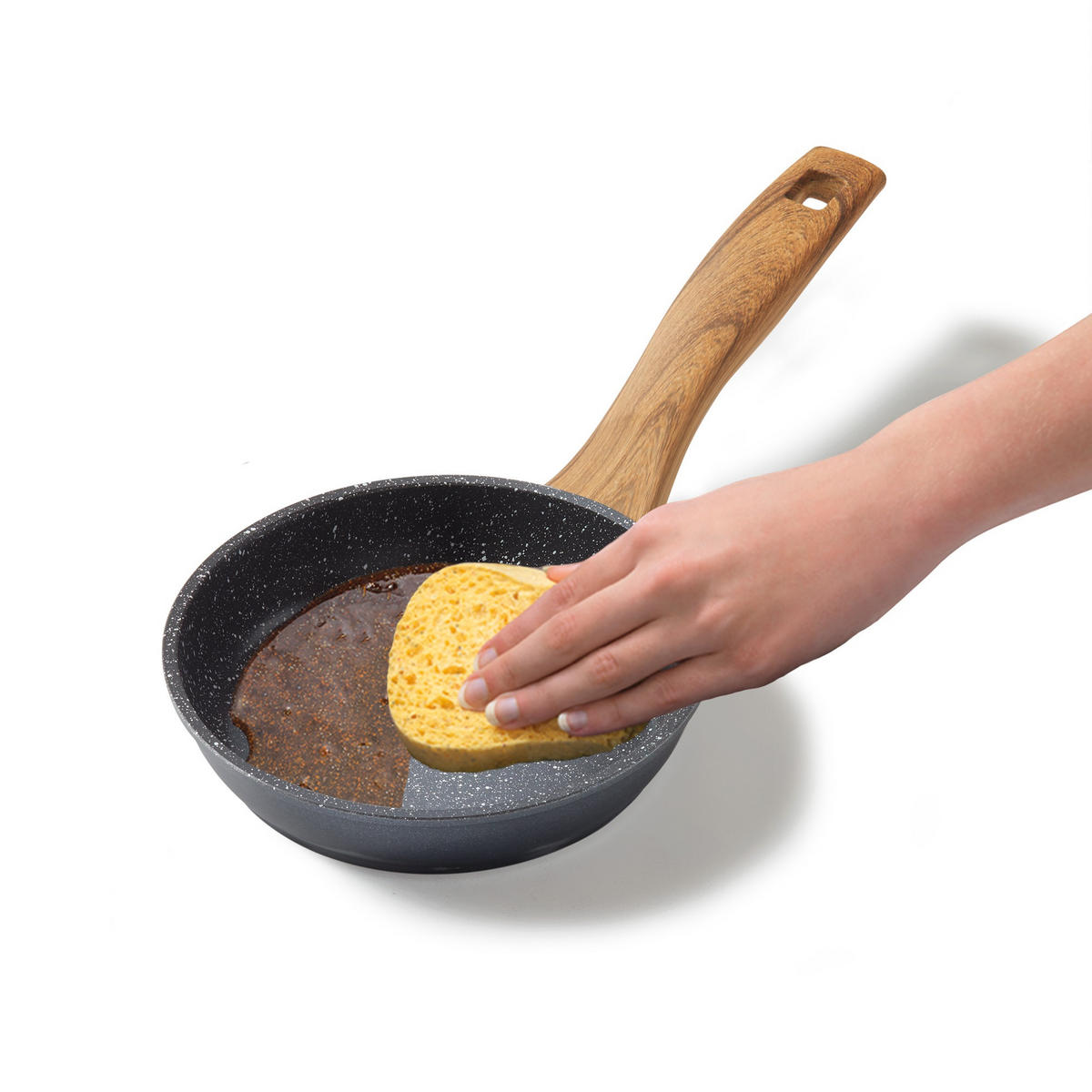 BRATPFANNE 16 cm - Grau, Metall (16cm) - Stoneline