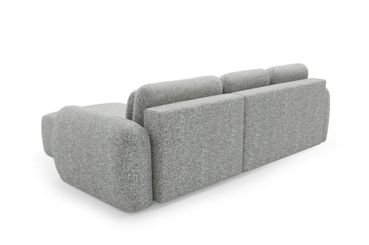 ECKSOFA Gaston Mit Schlaffunktion - Grau, Holzwerkstoff/Textil (304/190cm) - Fun Möbel