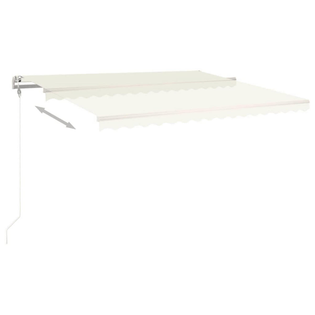 MARKISE Automatisch Einziehbar 450x300 cm Creme - Creme, Metall (450/1/450cm) - furnicato