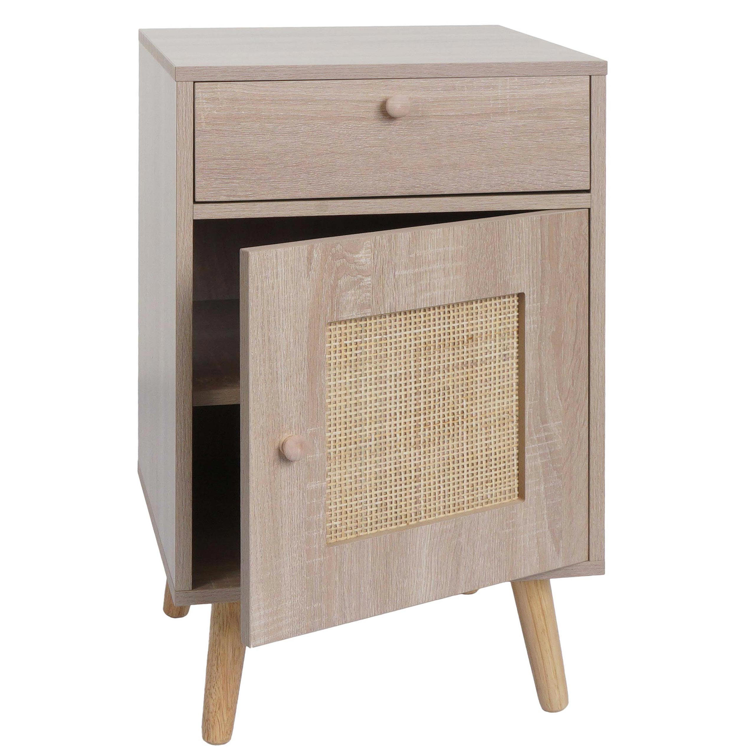 BEISTELLTISCH eckig Hellbraun - Hellbraun, Holz (40/40/69cm) - MCW