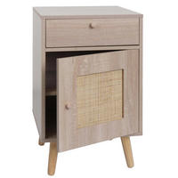 BEISTELLTISCH eckig Hellbraun - Hellbraun, Holz (40/40/69cm) - MCW