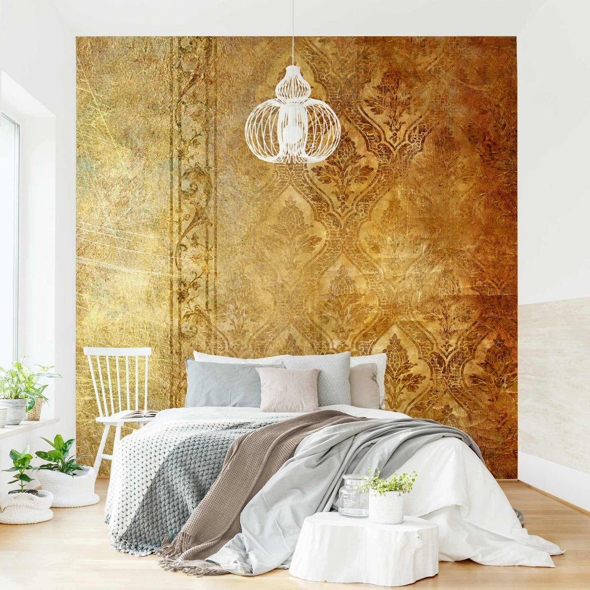 FOTOTAPETE The 7 Virtues - Faith 288/288 cm - Grau, Papier (288/288cm) - Bilderwelten