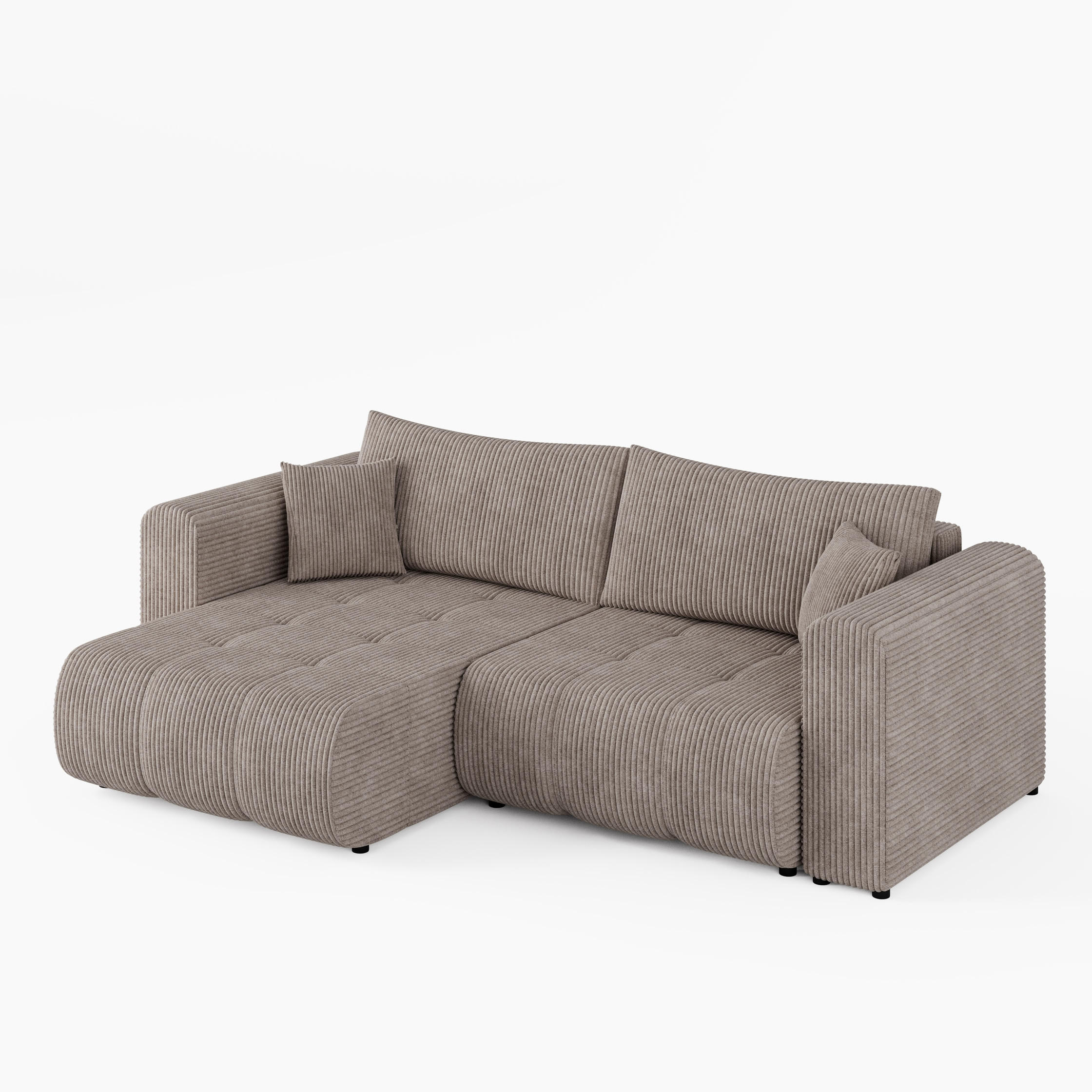 Barchello Ecksofa Beige 255x160 cm