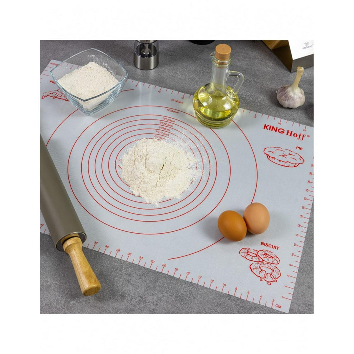 SILIKON-NUDELHOLZ 47,5 cm KH1629 - Grau, Kunststoff (6.5/47.5/47.5cm) - Kinghoff 