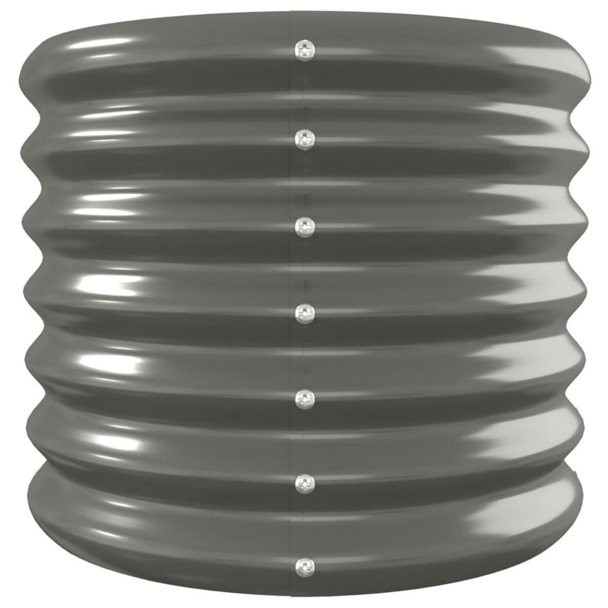 HOCHBEET Verzinkter Stahl 260/40/36 Cm Grau - Grau, Metall (260/36/40cm) - vidaXL