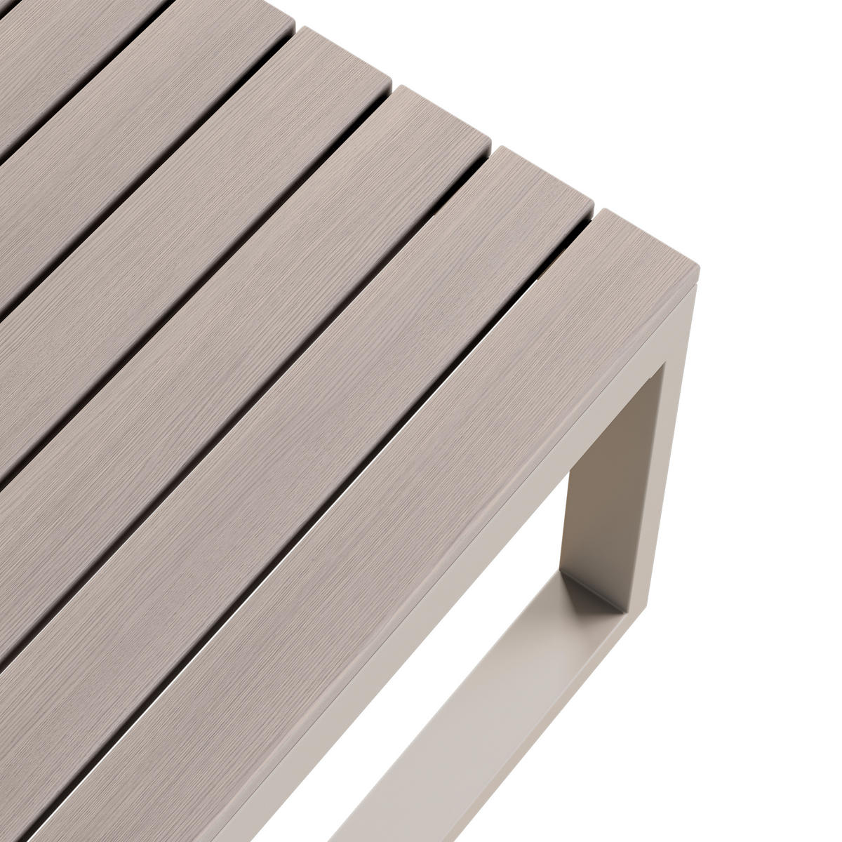 LOUNGEGARNITUR aus Stahl/Polyester Beige mit 2 Couchtischen - Beige, Metall - Modfu