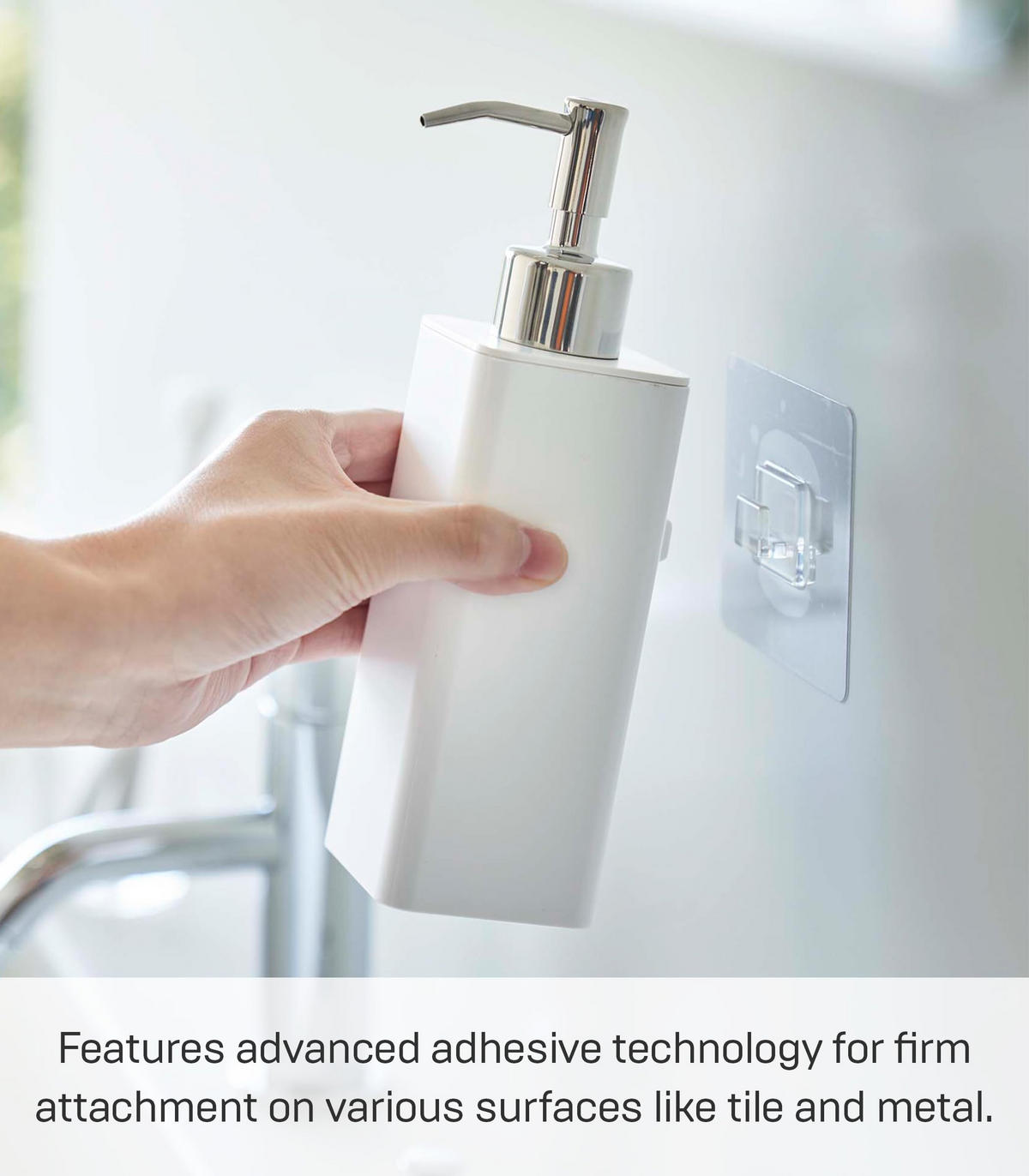 SEIFENSPENDER Film Hook 5351 weiß 19,5/5,5/7,5 cm - Weiß, Kunststoff (5.5/19.5/7.5cm) - Yamazaki