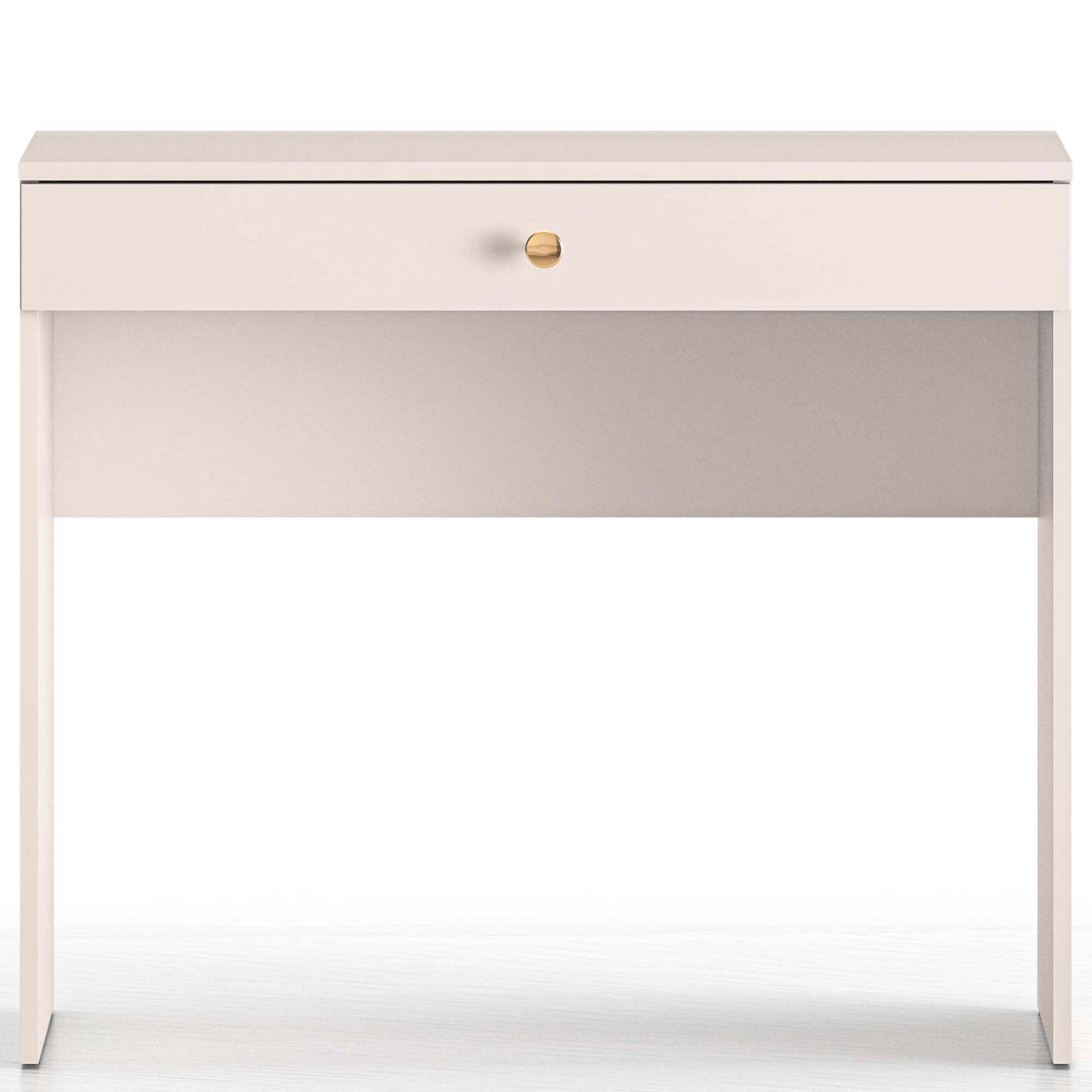 Thumbnail - Konsimo® Schreibtisch, Creme, Holzwerkstoff, 92x79x40 cm, Arbeitszimmer, Schreibtische, Bürotische