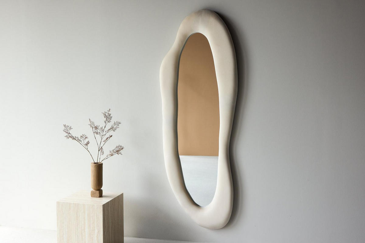 SPIEGEL, Louiseville, Beige, MDF, 66 x 8 x 185 cm - Beige, Holzwerkstoff (66/185/8cm) - ebuy24