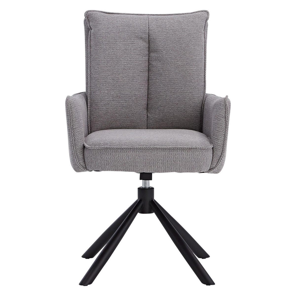 ARMLEHNENSTUHL Stoff in Grau drehbar - Grau, Textil (59/94/64cm) - Homestyle4u