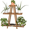PFLANZENSTÄNDER aus Holz wetterfest für Balkon & Garten - Braun, Holz (83/83/28cm) - needs&wants