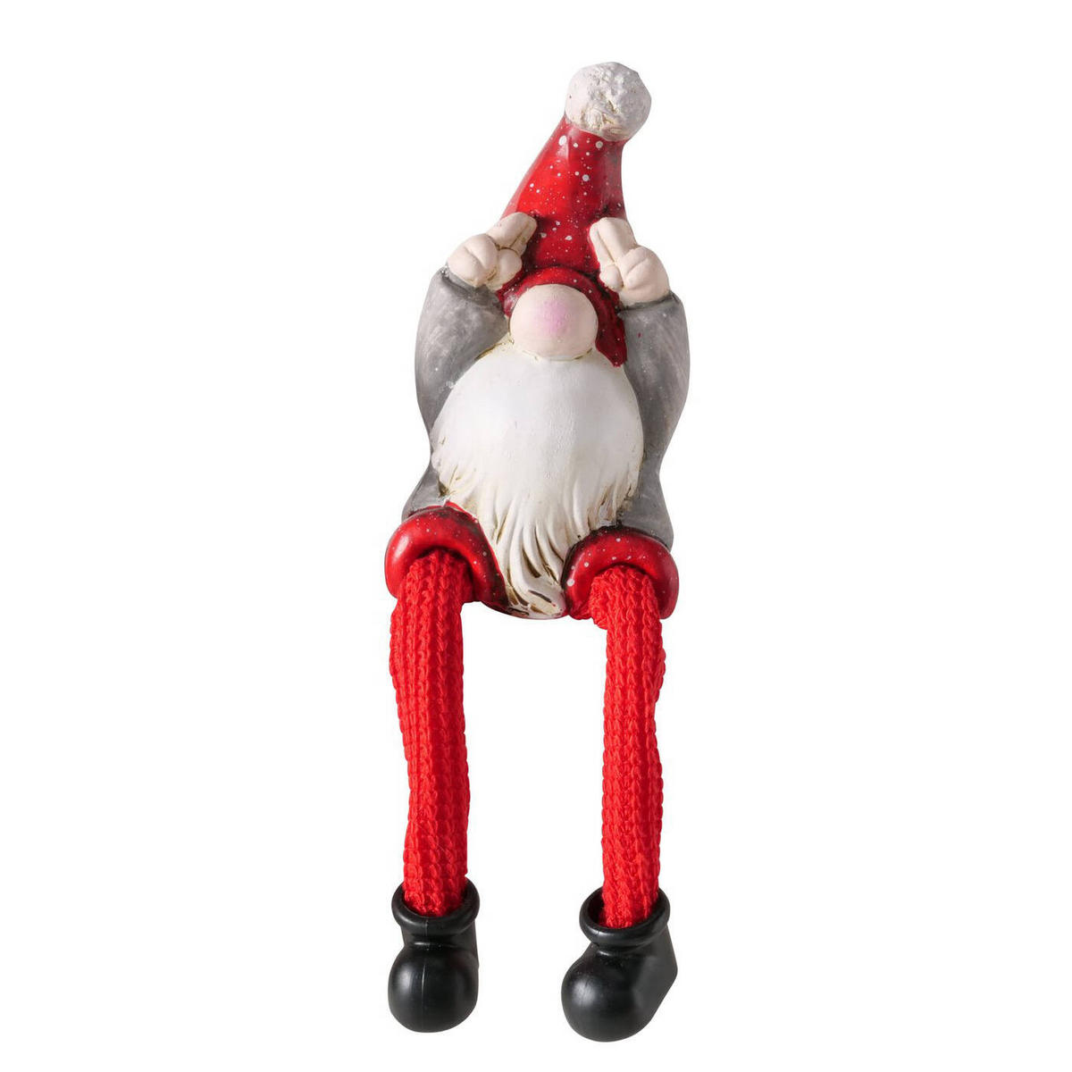 KERAMIKFIGUR Wichtelmännchen Hayo 18 cm - Rot, Keramik (5/18/6.5cm) - Boltze Home