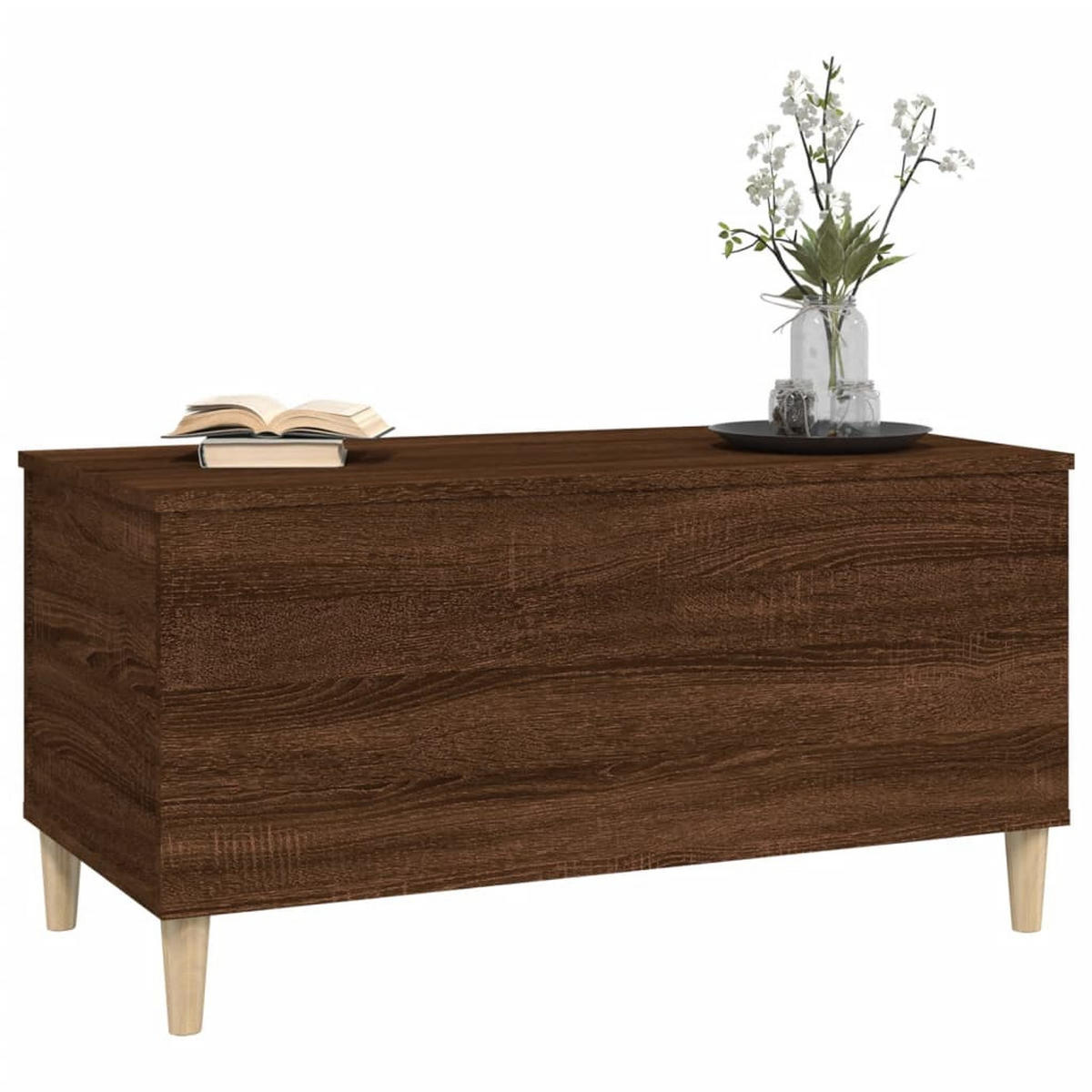 COUCHTISCH Braun Eichen-Optik 90x44,5x45 cm Holzwerkstoff - Braun, Holzwerkstoff (90/44.5/45cm) - furnicato