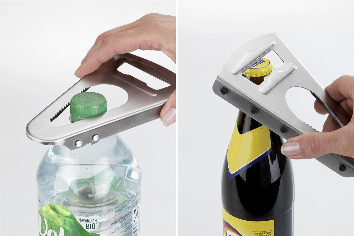 KÜCHENÖFFNER 6-in-1 Comfort - Silberfarben, Metall (10.5/2/16cm) - Maximex