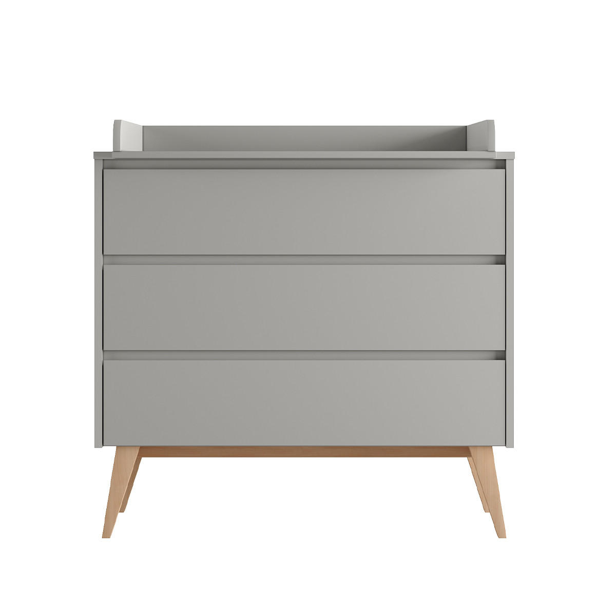 DĚTSKÁ KOMODA Swing Šedá a dřevo - šedá, kompozitní dřevo (100/92/52cm) - Petits-meubles