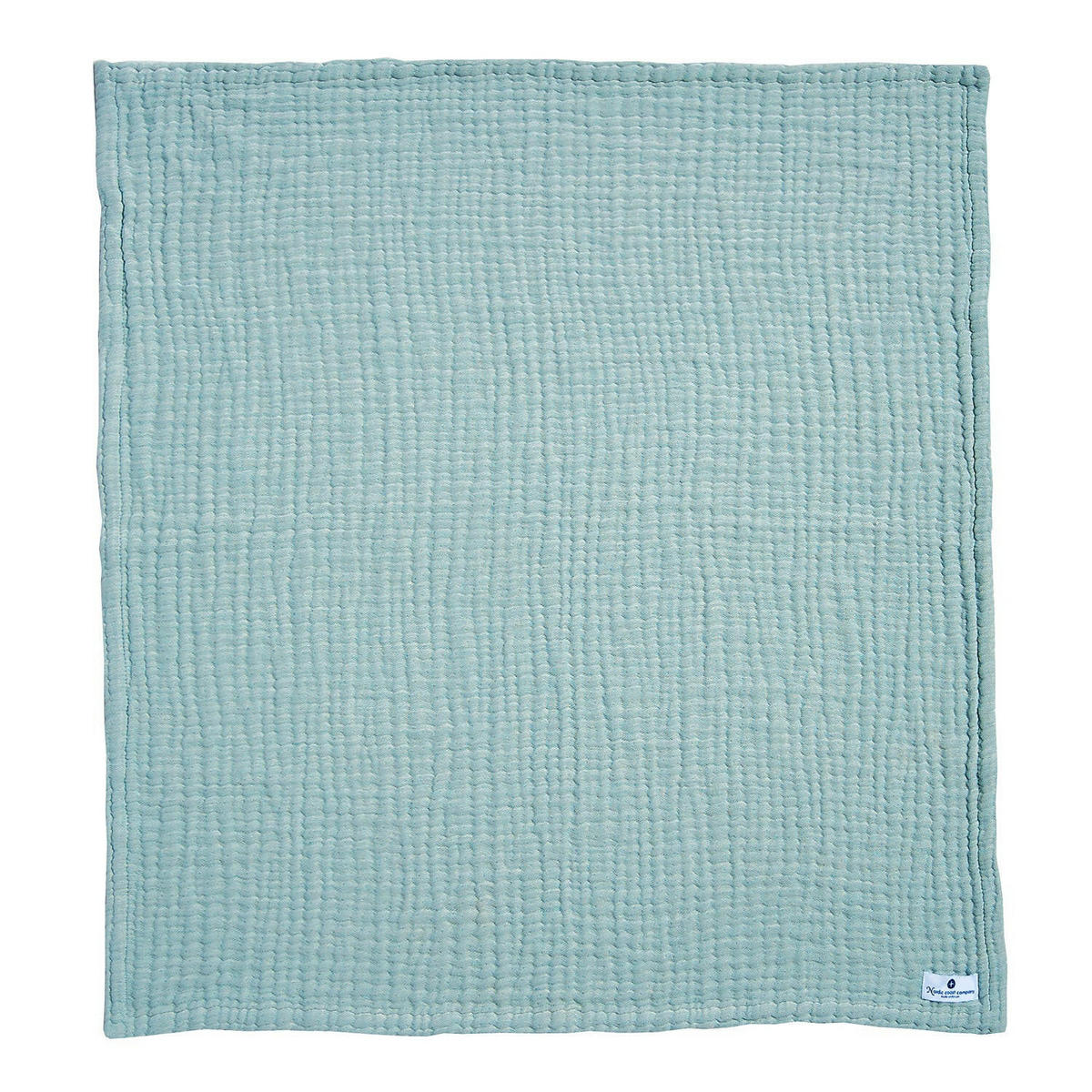 MUSSELINDECKE Jade Grün - Petrol, Textil (80/80cm) - nordic coast company