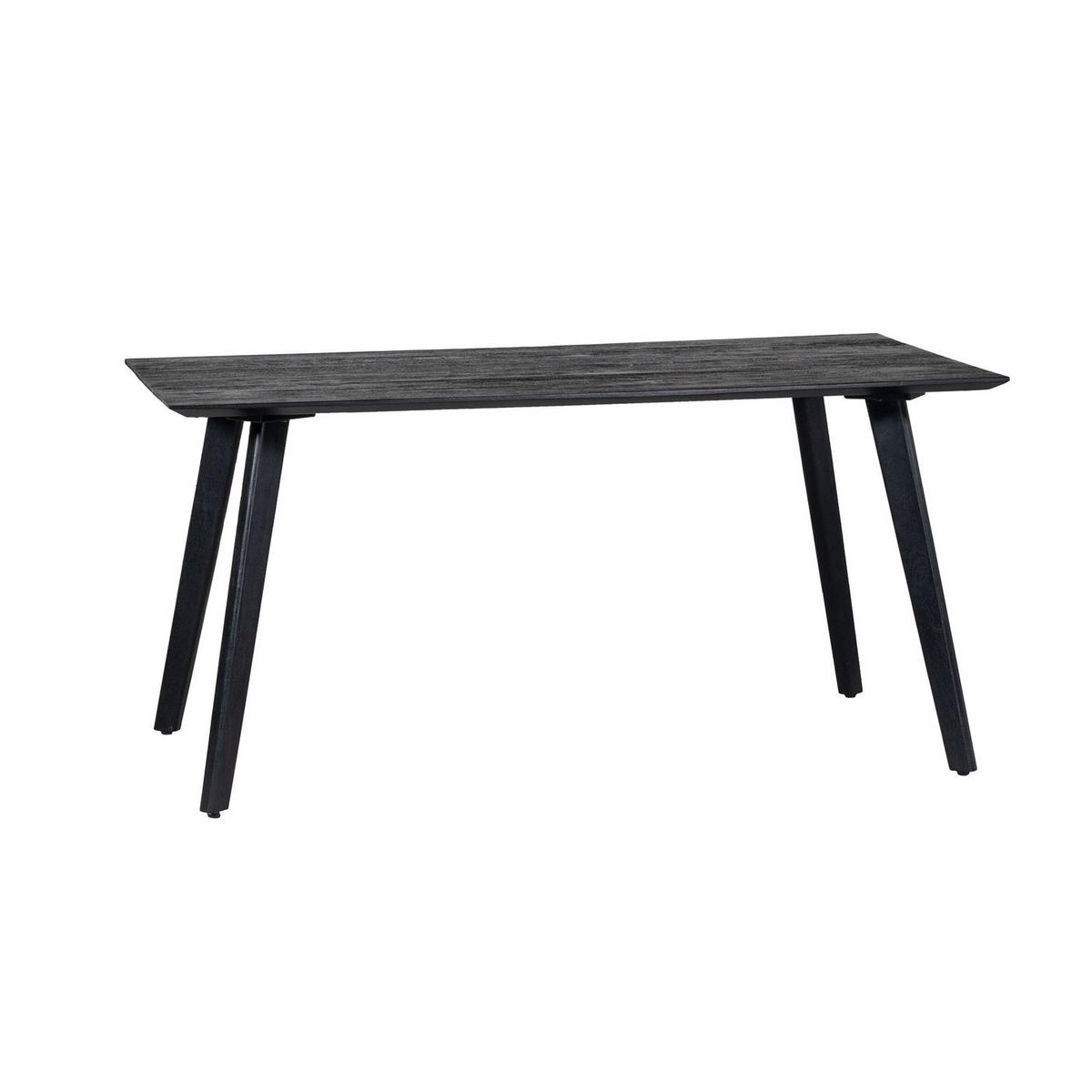 ESSTISCH aus Mangoholz 160cm, schwarz - Schwarz, Holz (160/90/76cm) - Giga Meubel