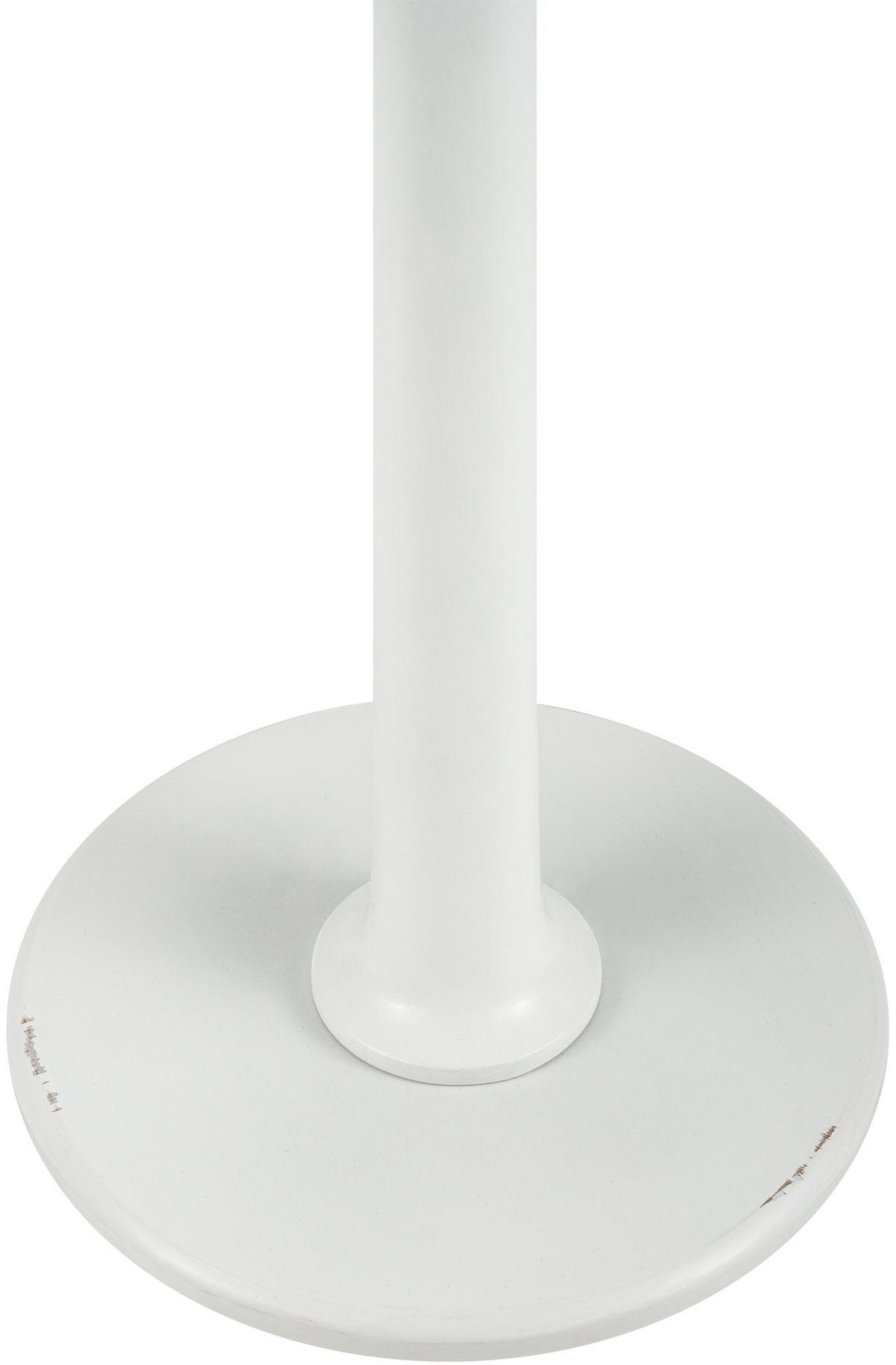 BEISTELLTISCH rund 60 cm Holz Antik Weiß - Weiß, Holz (60/60/65cm) - CLP