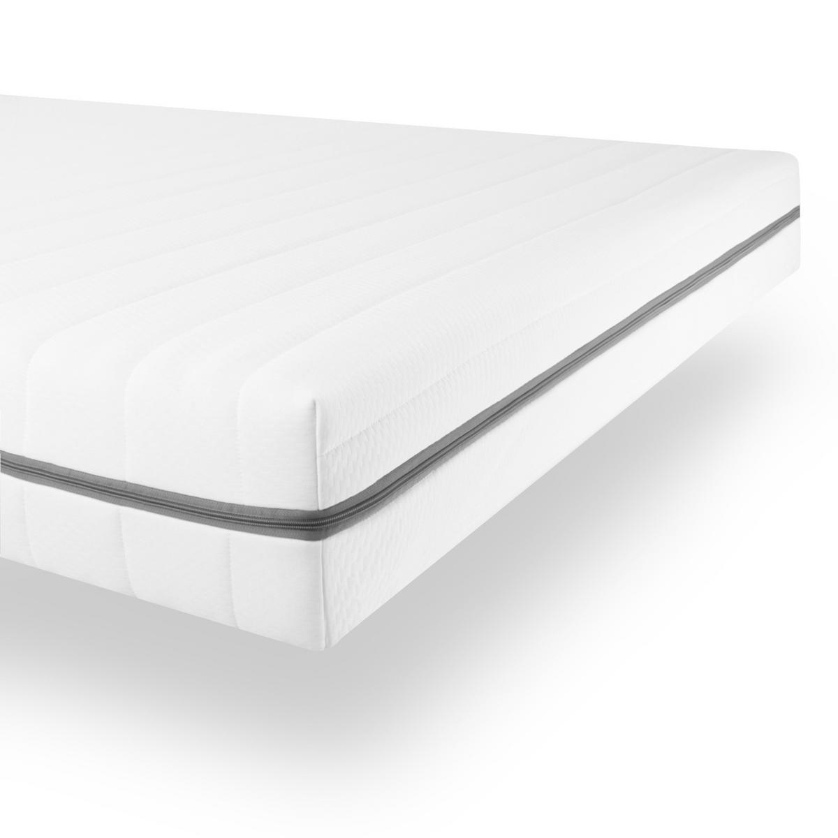 WENDEMATRATZE 180x200 H2H3, 7-Zonen Kaltschaummatratze - waschbarer Bezug - Weiß, Textil (180/200cm) - Sleepneo