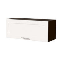 KLAPPHÄNGESCHRANK Oslo W4B/90 Lava / Weiß Matt 90 / 32,5 / 36cm - Blum Aventos - Dunkelgrau/Weiß, Holz/Holzwerkstoff (90/36/32.5cm) - Feldmann-Wohnen