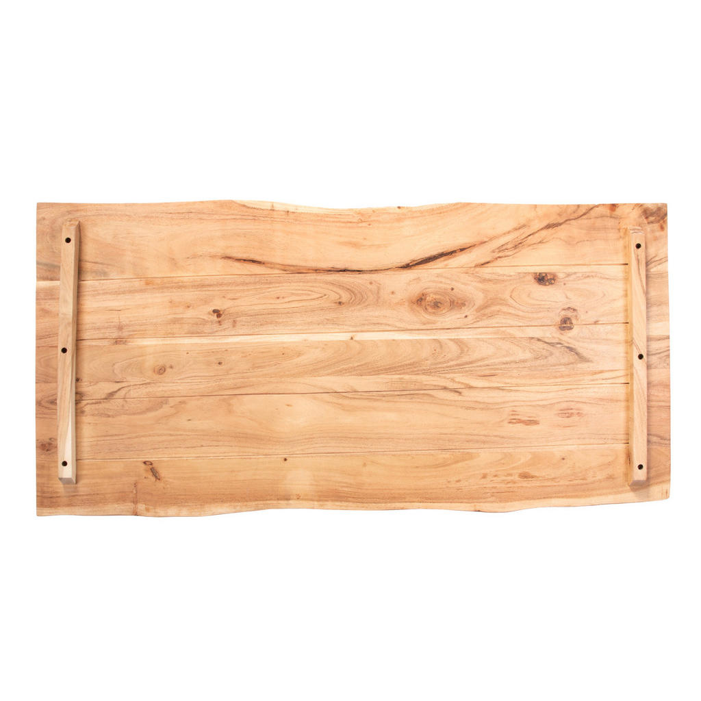 Thumbnail - SAM Tischplatte, Natur, Holz, Echtholz,Akazie, Rechteckig,Quadratisch, 120x3x60 cm, Esszimmer, Tische, Esstische
