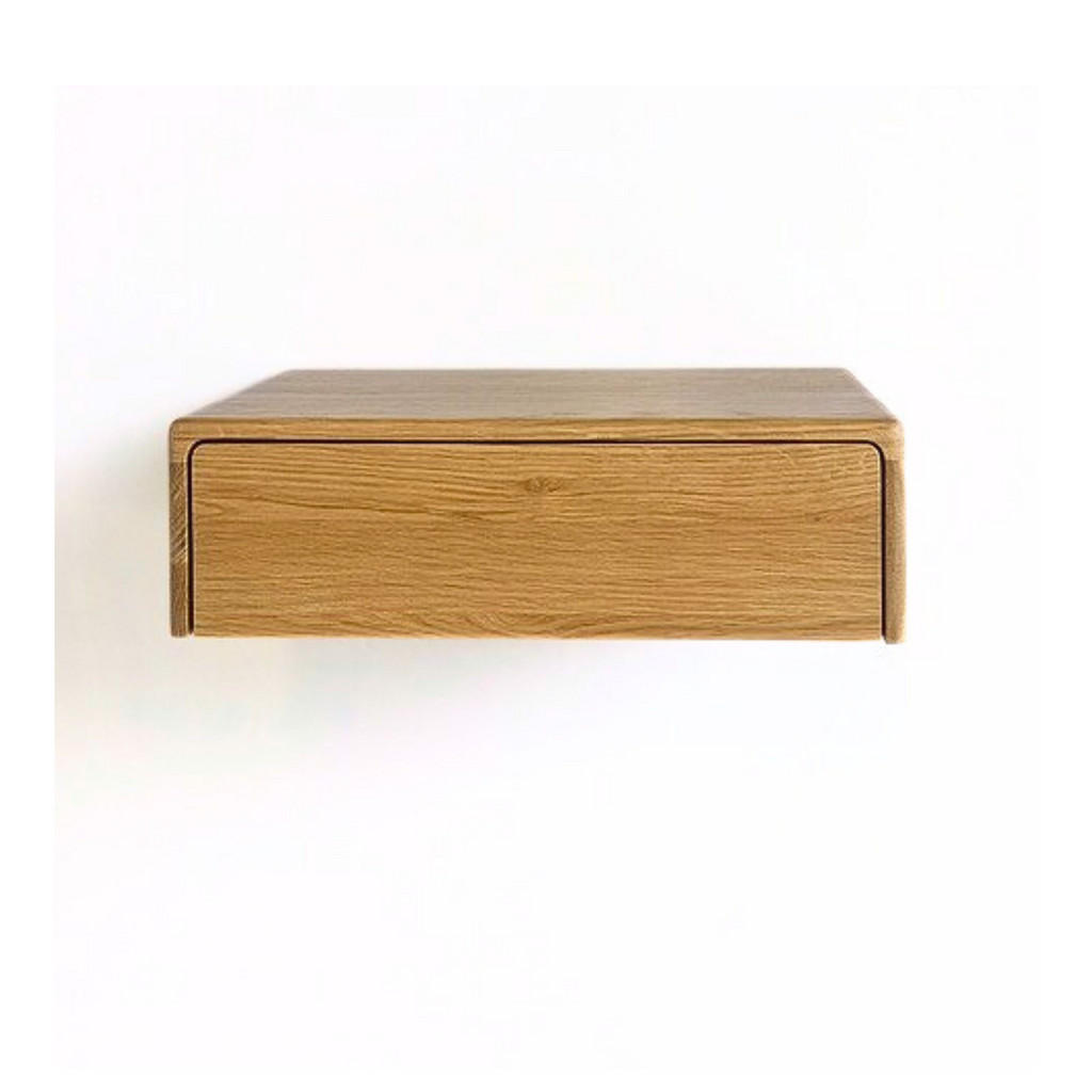 Thumbnail - Woodek Nachttisch, Beige, Holz, 40x12x30 cm, FSC 100%, Schlafzimmer, Nachttische