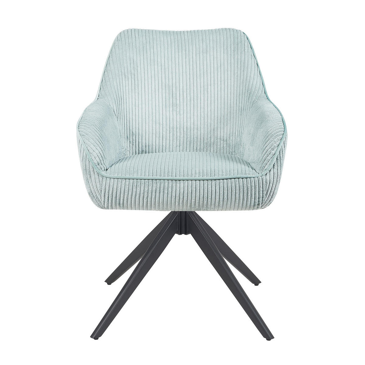 ARMLEHNSTUHL ARVIT - Blau/Schwarz, Textil/Metall (58/87/61cm) - B&D Home