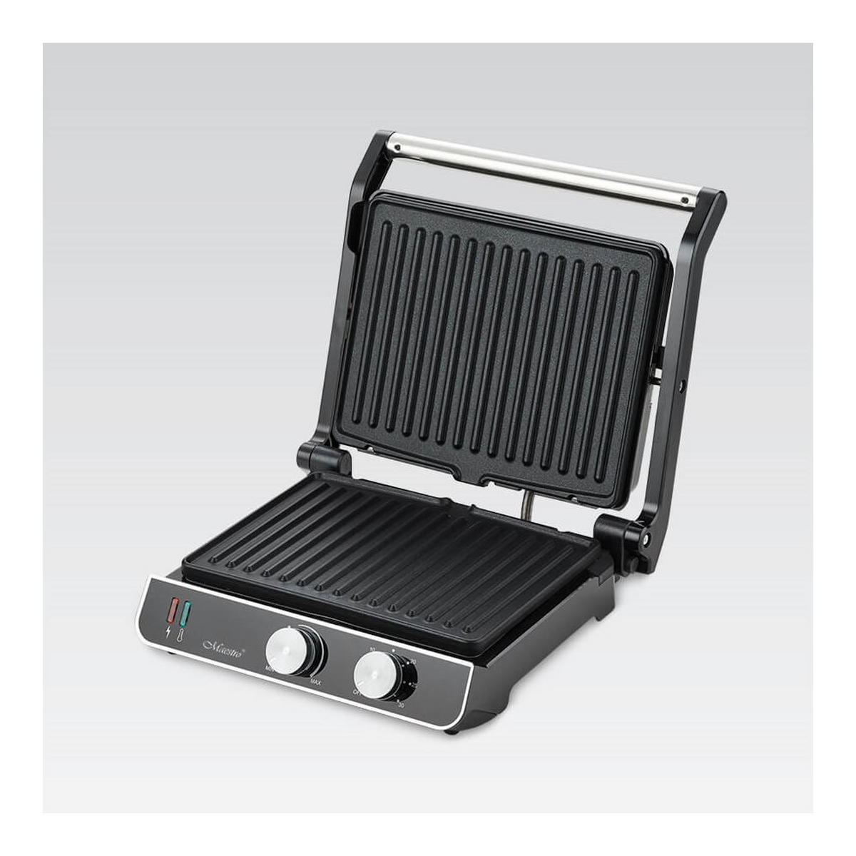 ELEKTROGRILL Schwarz 35.5/35.5/15 cm MR722 - Schwarz, Kunststoff (35.5/15/35.5cm) - Maestro 