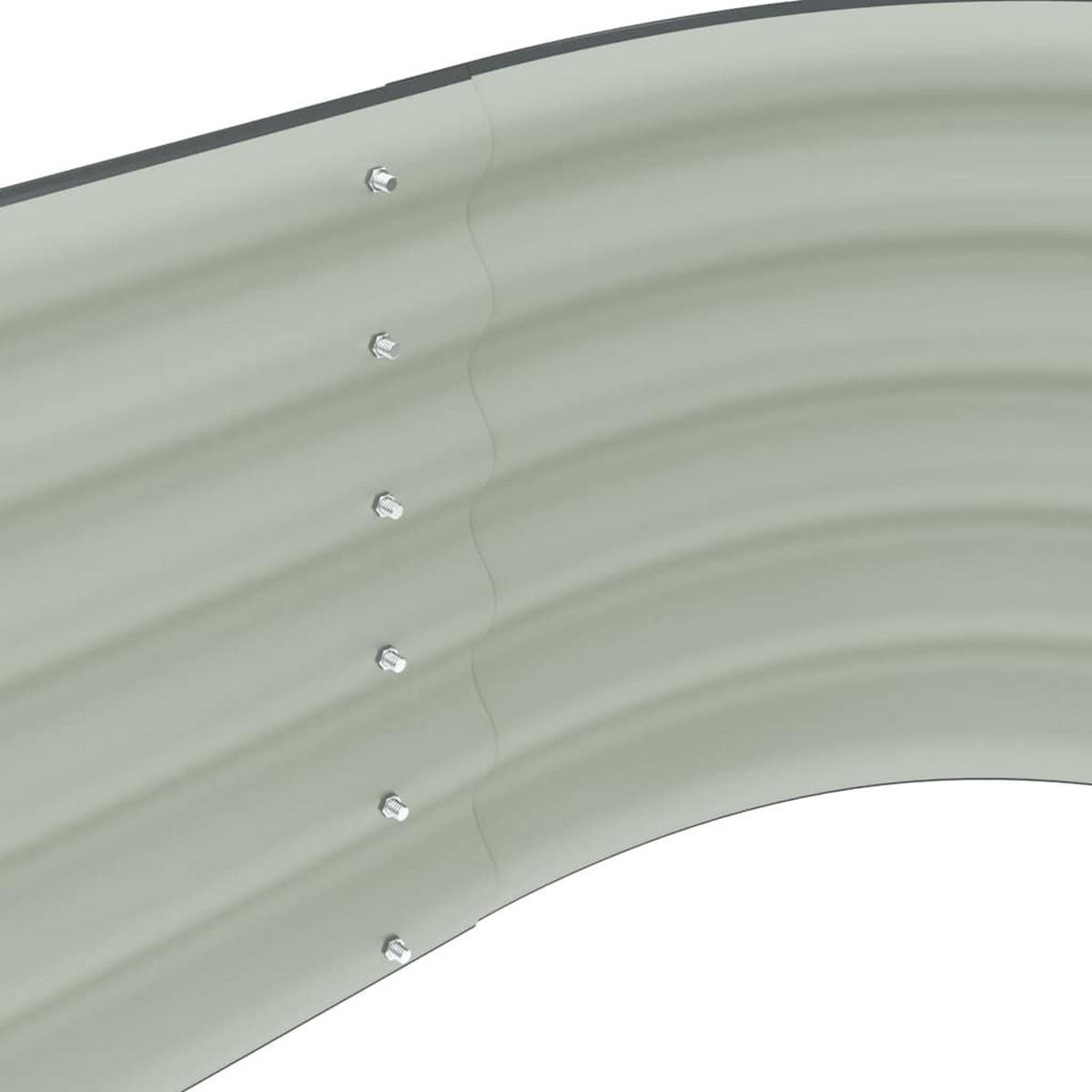 HOCHBEET 240/80/44 cm, aus Verzinkter Stahl, Grau - Grau, Metall (80/44/240cm) - vidaXL