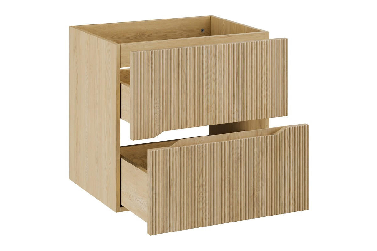 BADMÖBEL-SET 3 Teile 60 cm - Nordic Cremona N BM397 in Cremona-Eiche - Eichefarben, Holz (60/170/40cm)