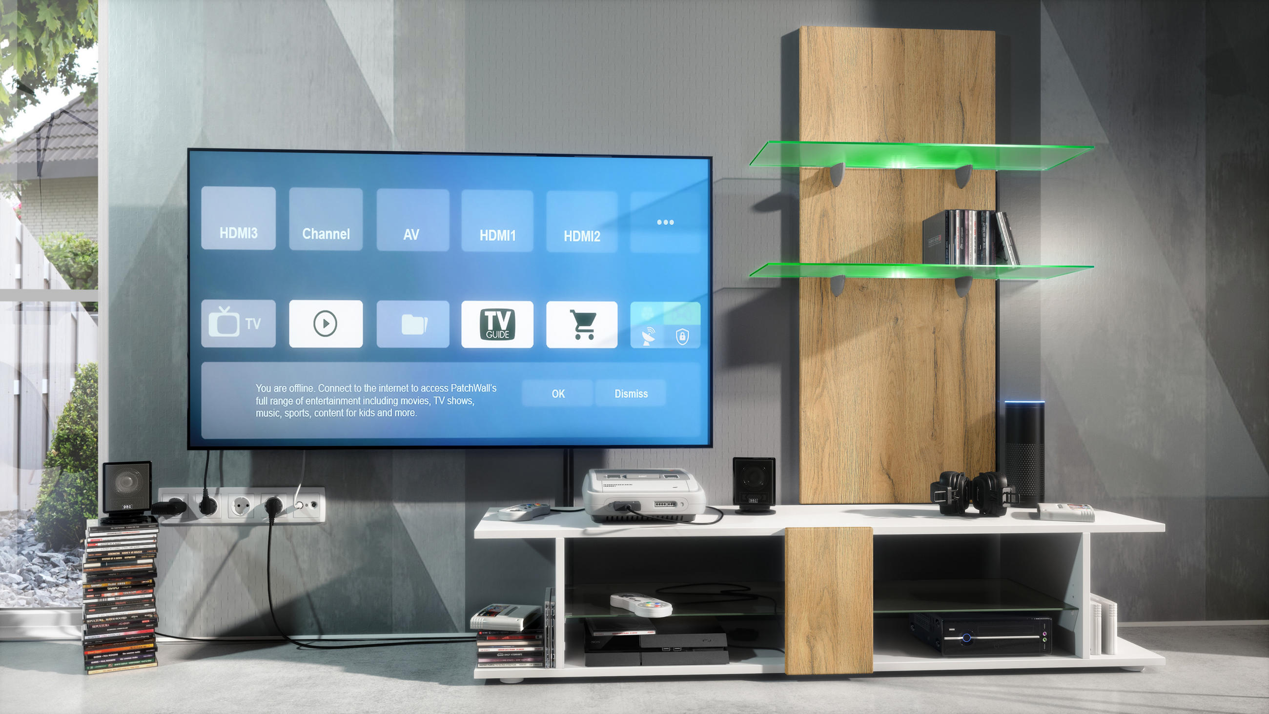 WANDREGAL Faro Eiche Natur - Eichefarben, Holzwerkstoff (70/110/21cm) - Vladon