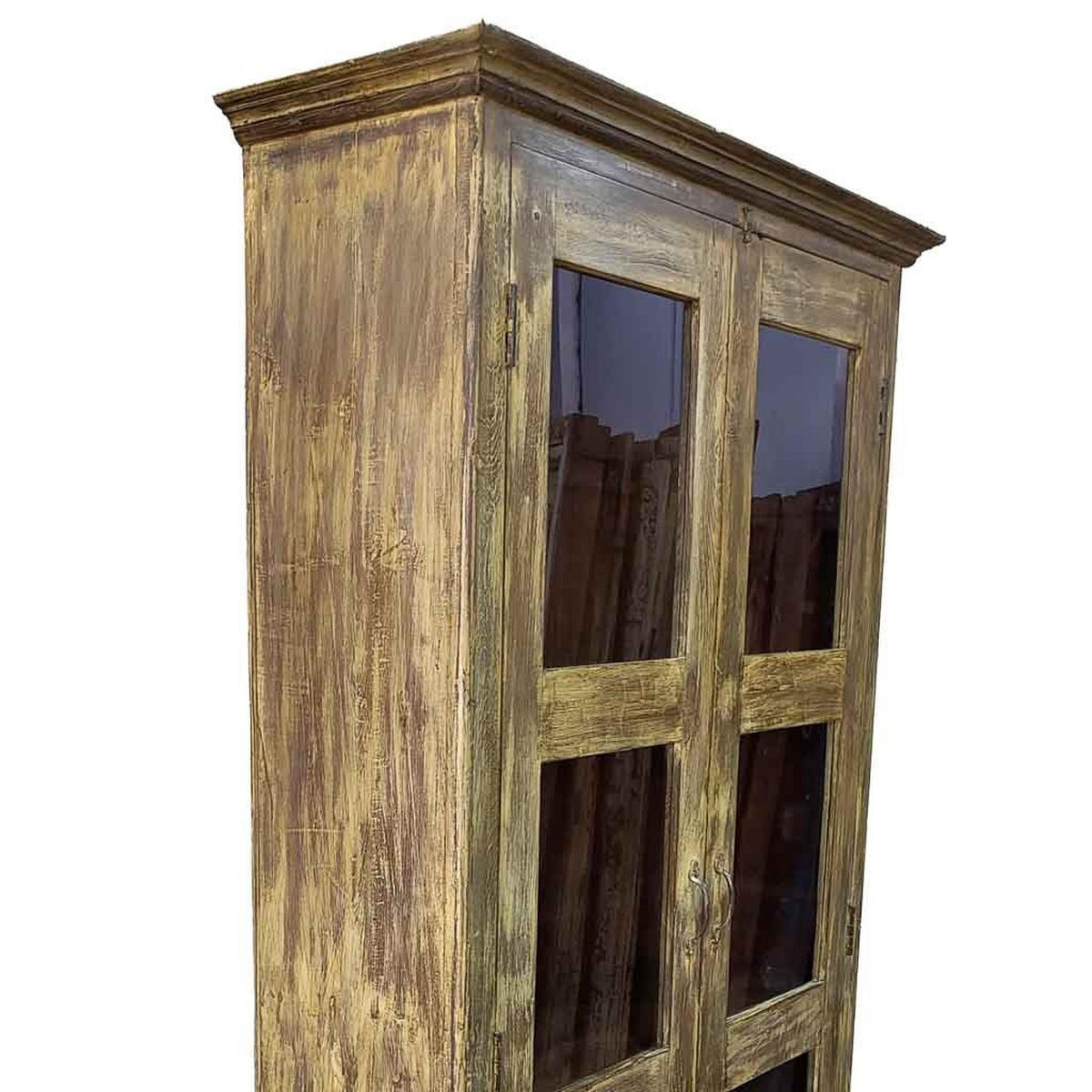 VITRINE aus Holz, 110x40x45cm - Braun, Holz (110/180/45cm) - Wanderlust