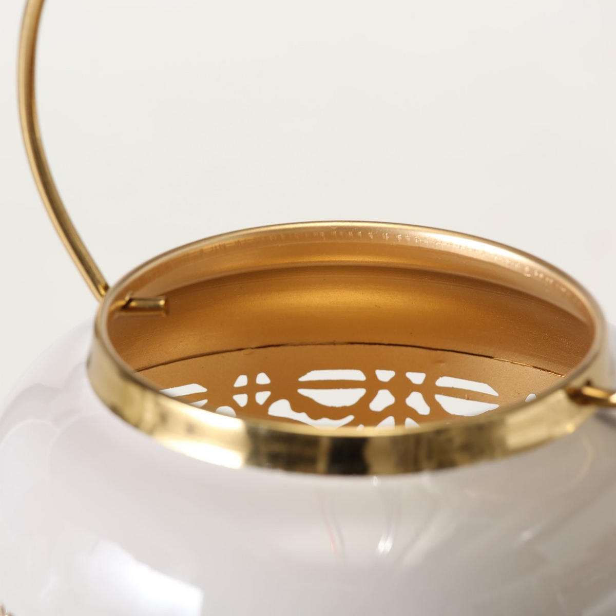 LATERNE Sami 15/15/16 cm - Weiß, Metall (15/16/15cm) - Boltze Home