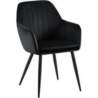 ESSZIMMERSTUHL Cheryl 86x60x57 cm schwarz - Schwarz, Textil (60/57/86cm) - furnicato